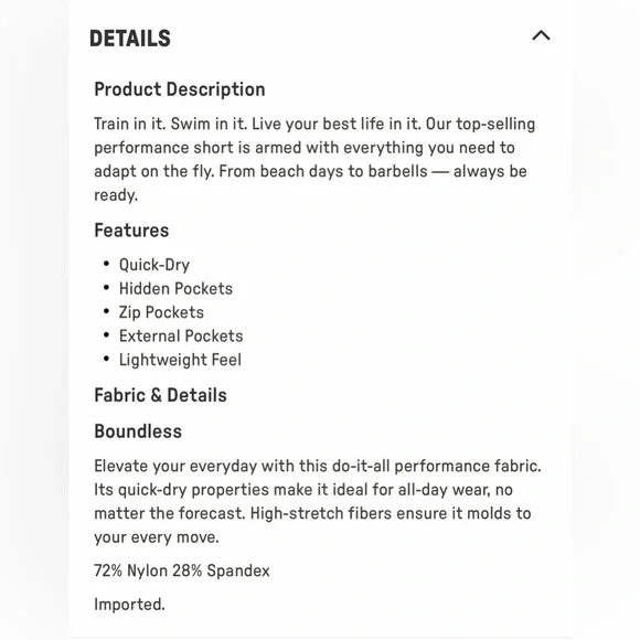 ✨2/$35✨Fabletics•Men’s The One Short 7” | XL | Black - Picture 6 of 6